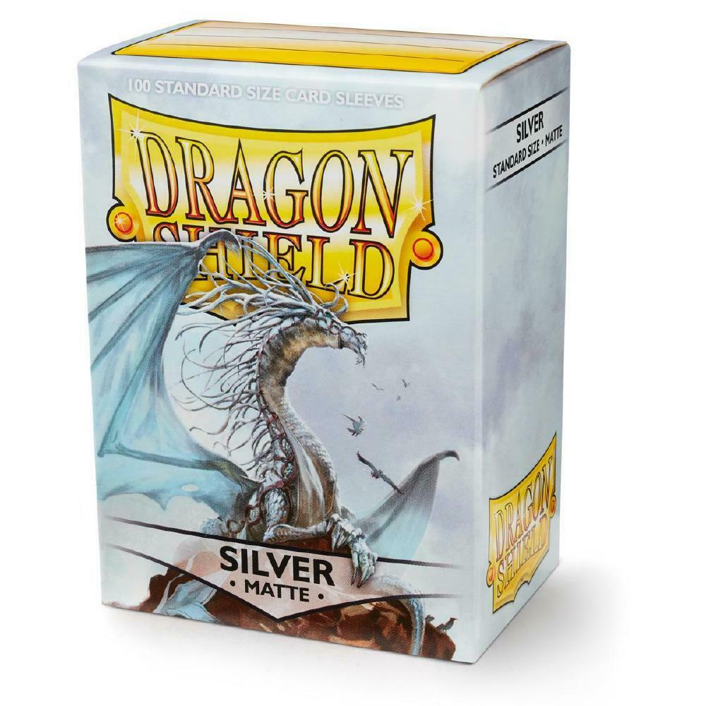 100 Dragon Shield Sleeves - Matte Silver