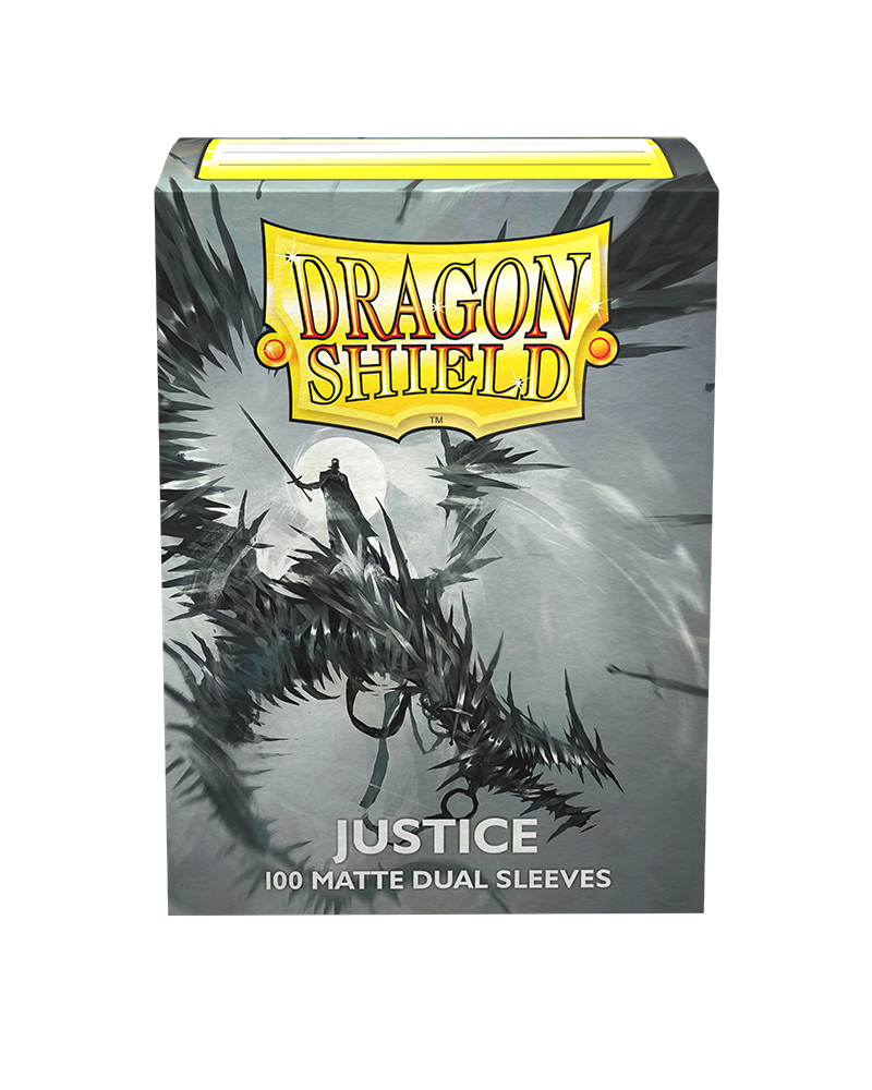 100 Dragon Shield Sleeves - Matte Dual Justice
