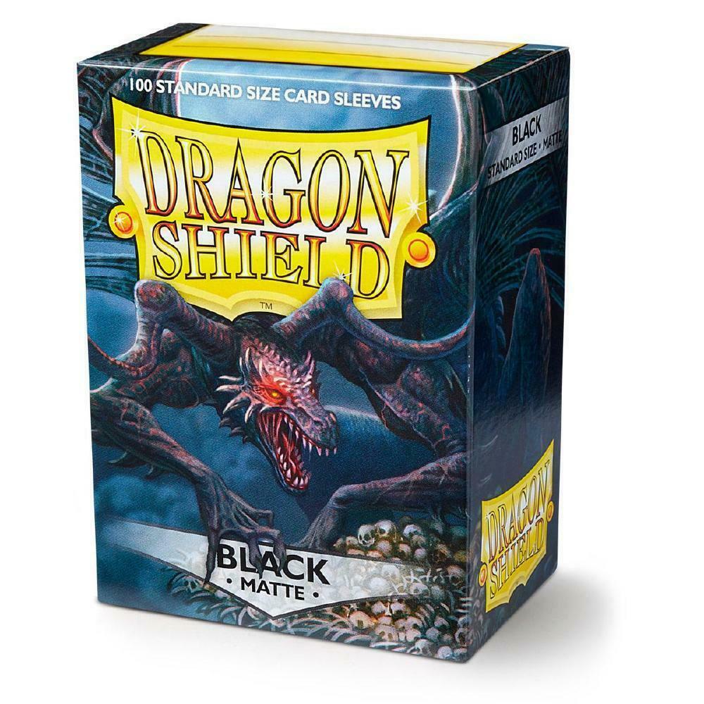 100 Dragon Shield Sleeves - Matte Black