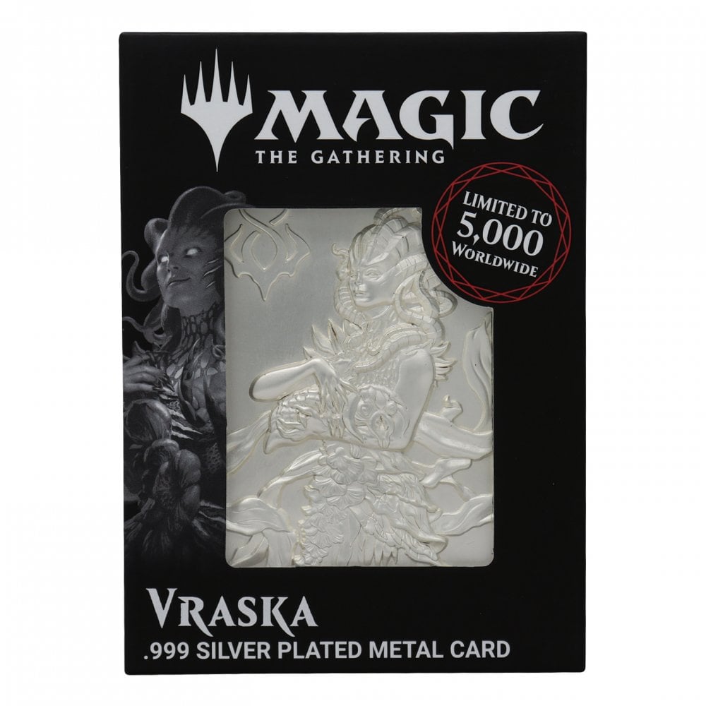 .999 Silver Plated Metal Card: Vraska