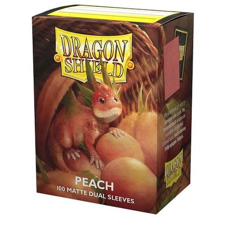 100 Dragon Shield Sleeves - Matte Dual Peach