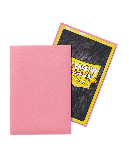 60 Small Dragon Shield Sleeves - Matte Pink