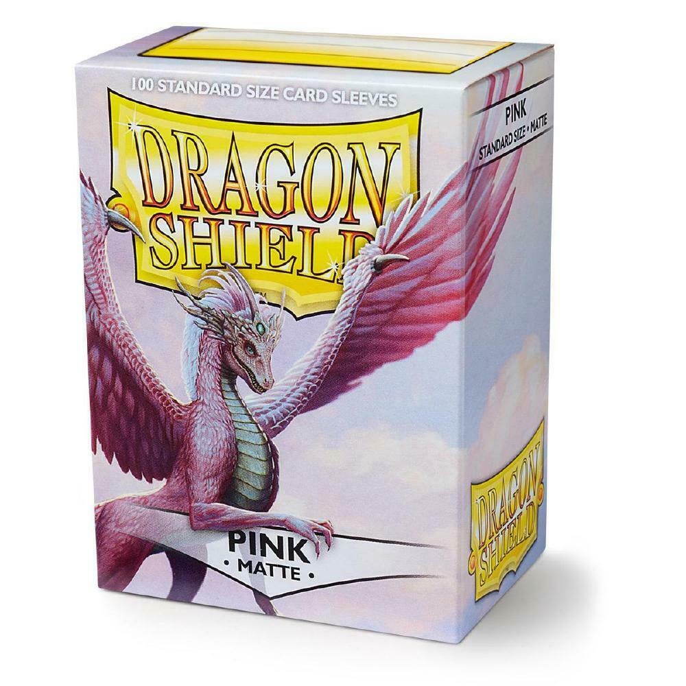 100 Dragon Shield Sleeves - Matte Pink