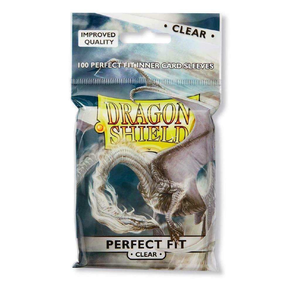 100 Dragon Shield Perfect Fit Sleeves - Clear