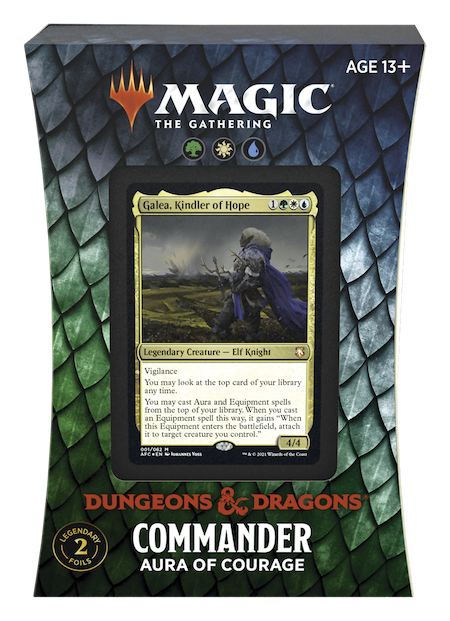 Commander: Adventures in the Forgotten Realms: "Aura of Courage" Deck | EN