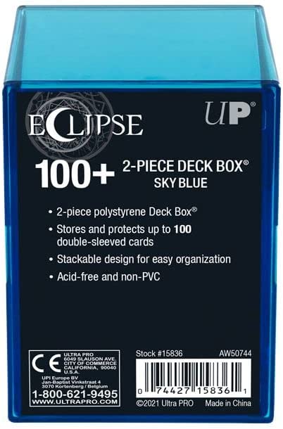 Ultra-Pro Eclipse 2-Piece 100+ Deck Box (Sky Blue)